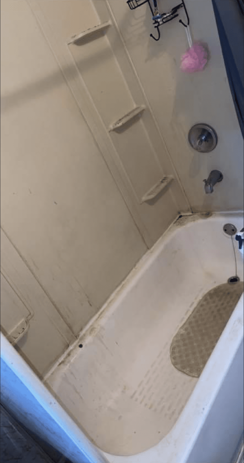 Bathtub before